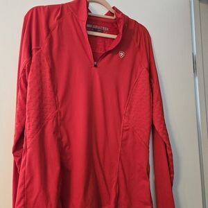 Ariat Red Cold Series Quarter-Zip Pullover